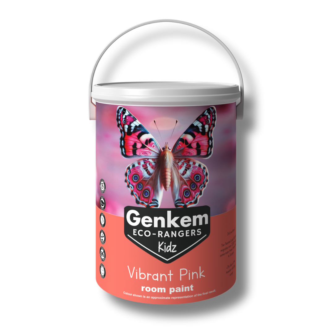 Genkem Kidz Eco-Rangers Room Paint - Vibrant Pink