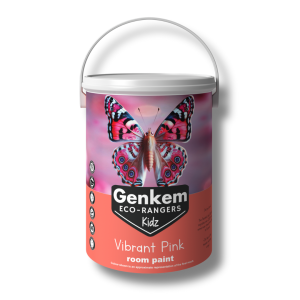 Genkem Kidz Eco-Rangers Room Paint - Vibrant Pink