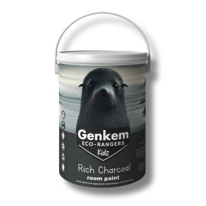 Genkem Kidz Eco-Rangers Room Paint - Rich Charcoal