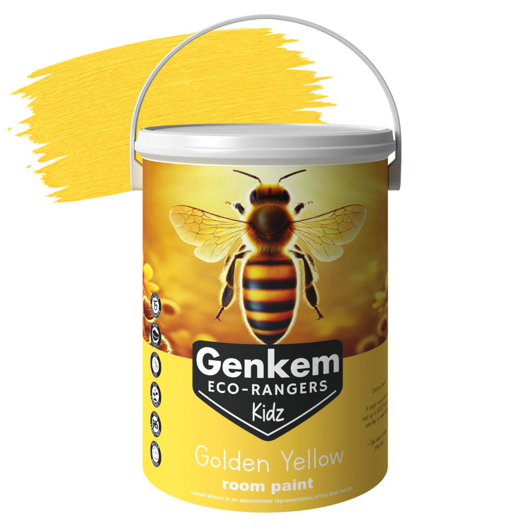 Genkem Kidz Eco-Rangers Room Paint - Golden Yellow