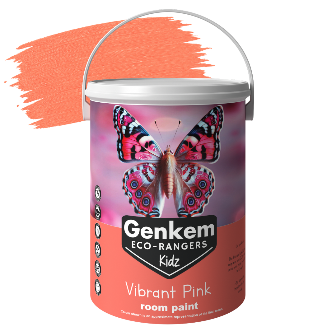Genkem Kidz Eco-Rangers Room Paint - Vibrant Pink