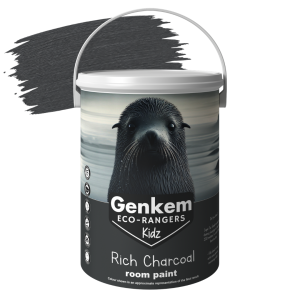 Genkem Kidz Eco-Rangers Room Paint - Rich Charcoal