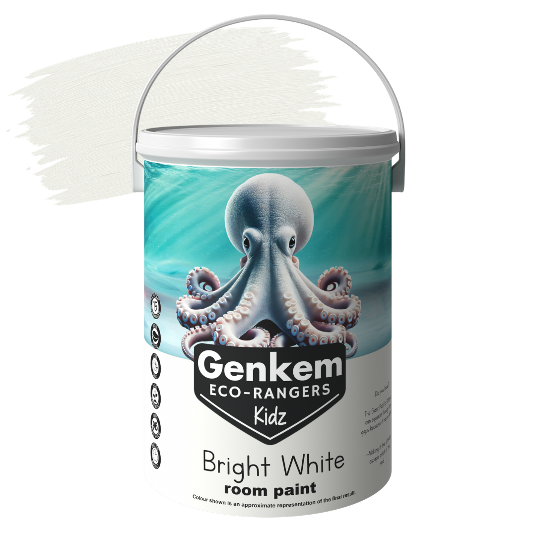 Genkem Kidz Eco-Rangers Room Paint - Bright White