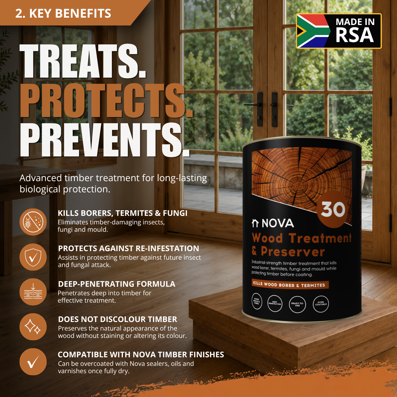 Nova 30 Wood Treatment & Preserver - Image 2