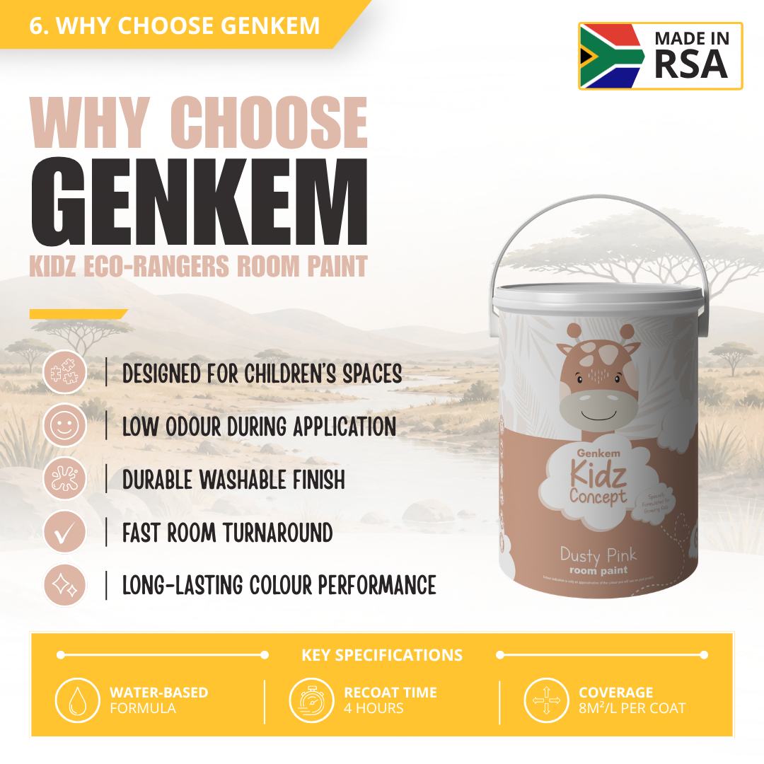 Genkem Kidz Concept Room Paint - Dusty Pink - Image 6