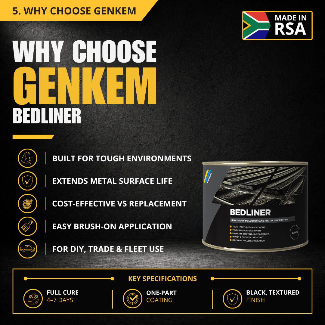 Genkem Bedliner Black Protective Coating - Image 5