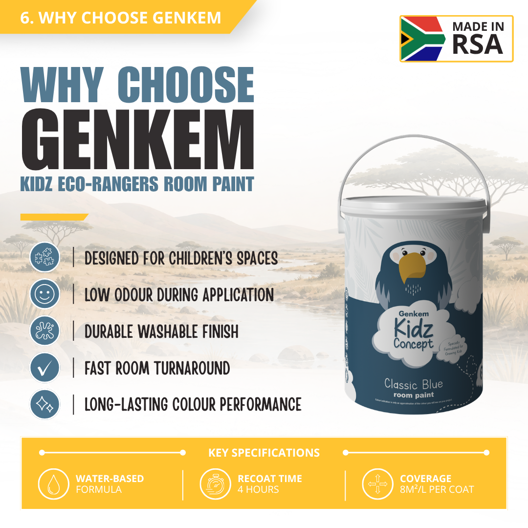 Genkem Kidz Concept Room Paint - Classic Blue - Image 6