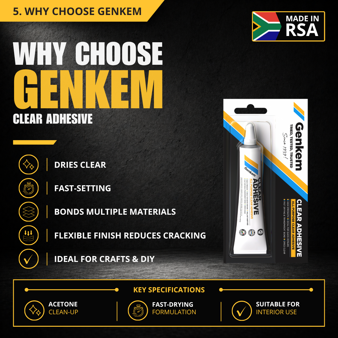 Genkem Clear Adhesive Glue - Image 5