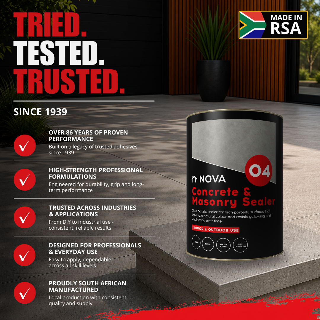 Nova 04 Concrete & Masonry Sealer Natural Finish - Image 6