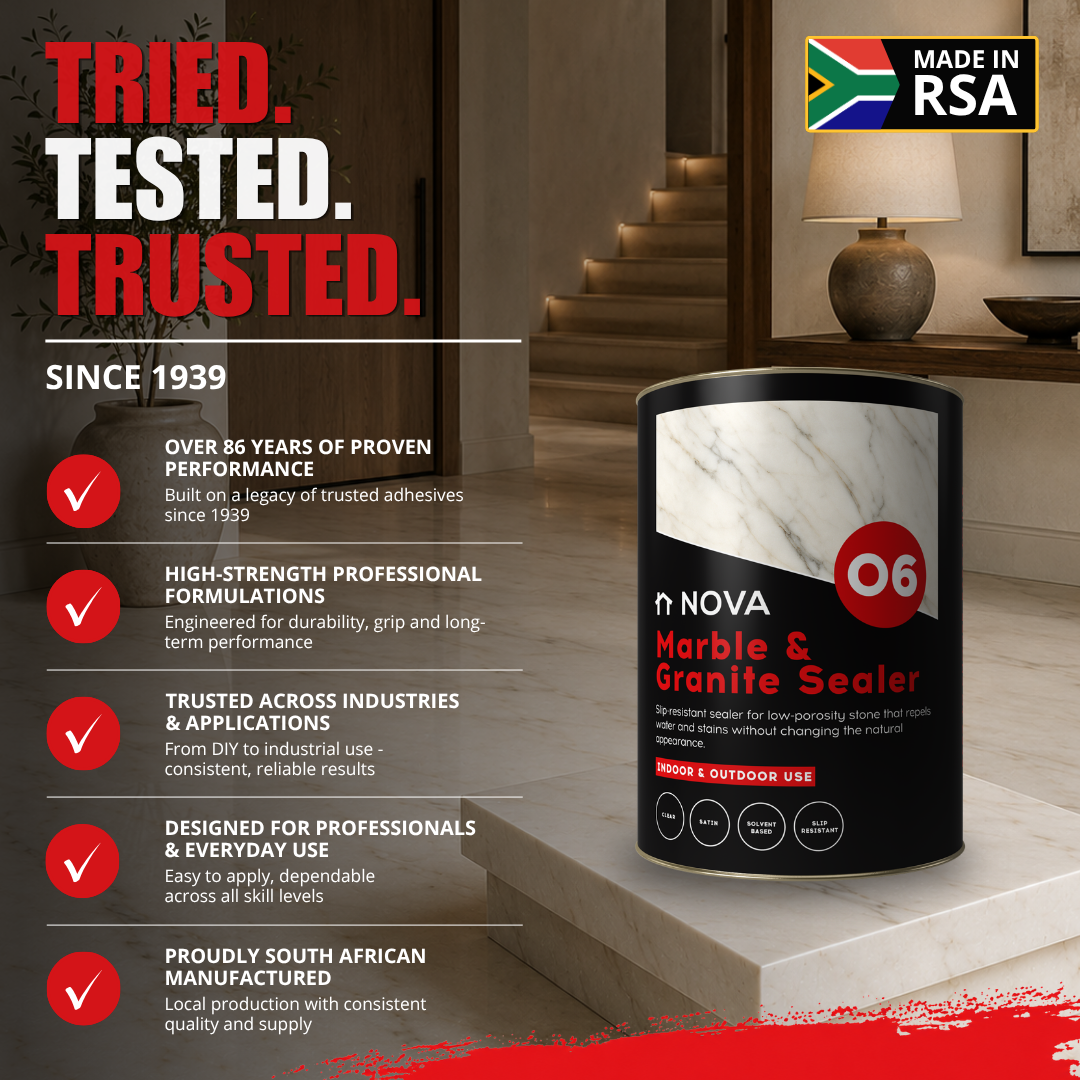 Nova 06 Marble & Granite Sealer Natural Finish - Image 6