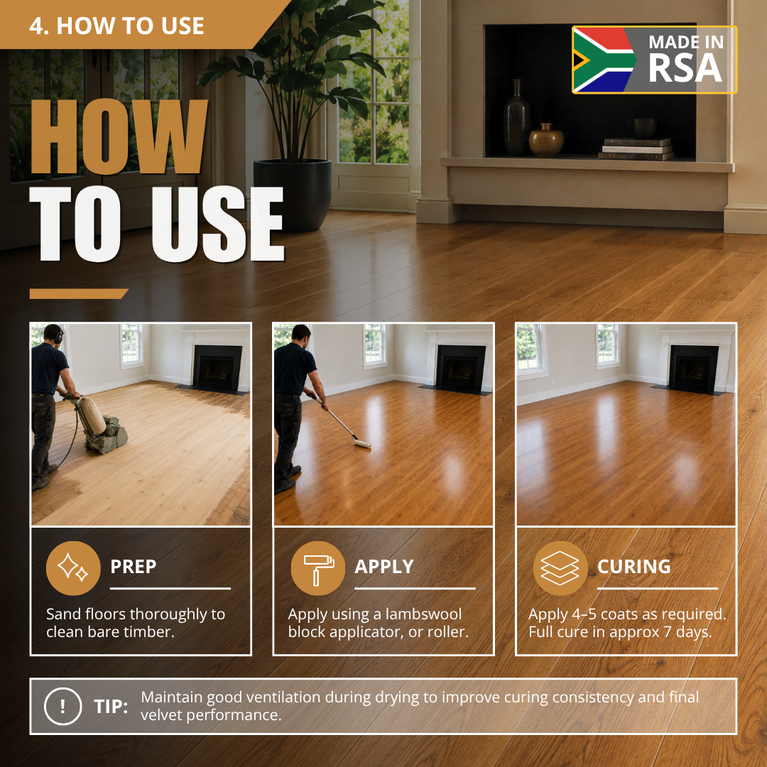 Bourne Velvet Wooden Floor Sealer - Image 4